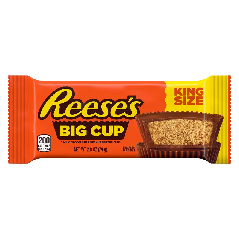 REESE'S Big Cup Peanut Butter Cups King Size 2.8oz