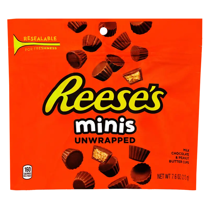 REESE'S Minis Peanut Butter Cups Unwrapped 7.6oz